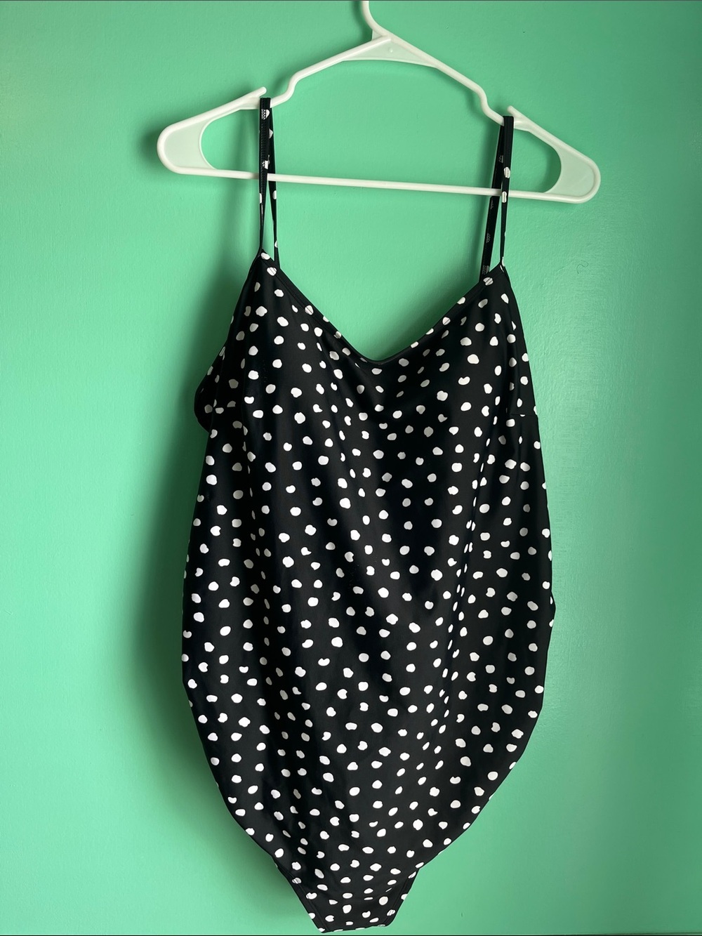 Beach Bump polka dot maternity swimsuit